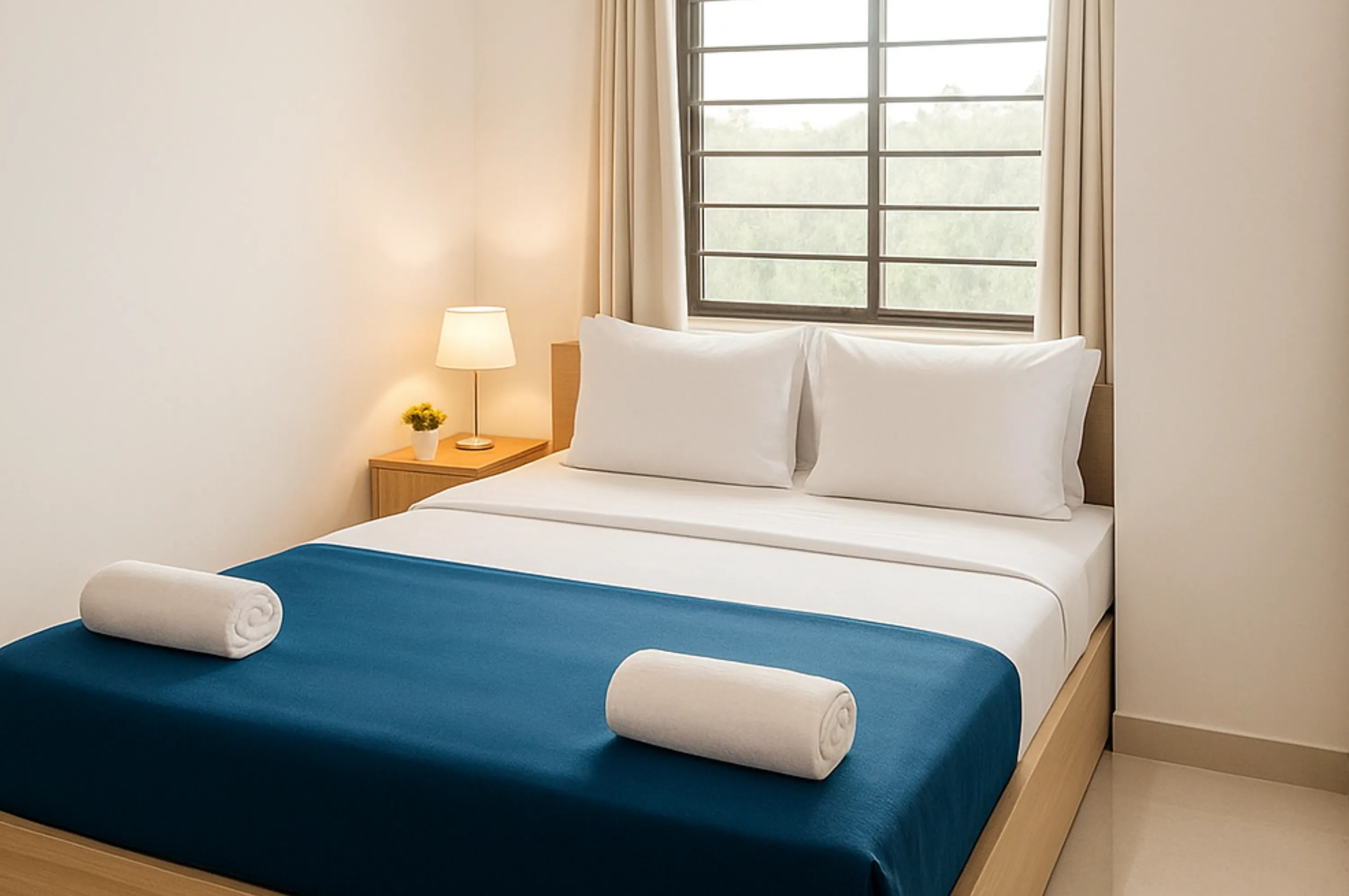 Affordable Non AC Double Bed Room at Hotel Shiv Sadan Somnath