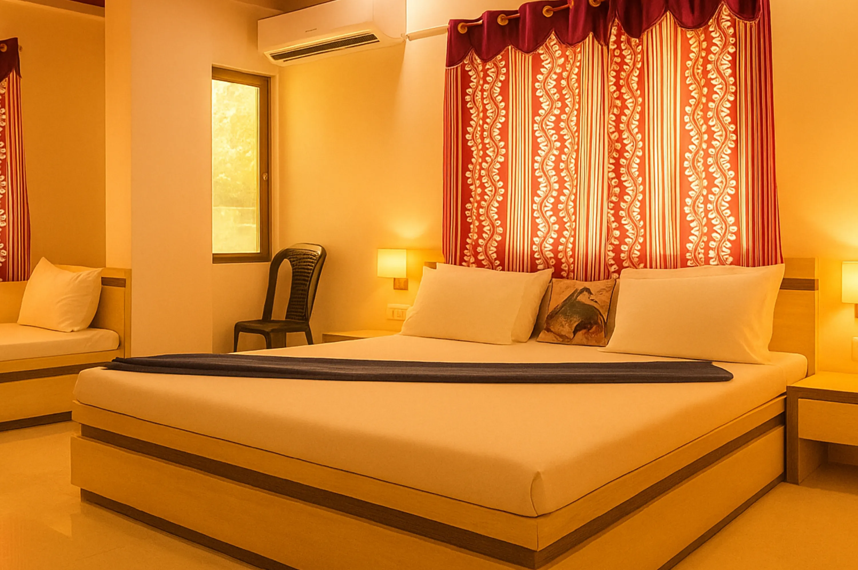AC Triple Bed Room at Hotel Shivsadan Somnath